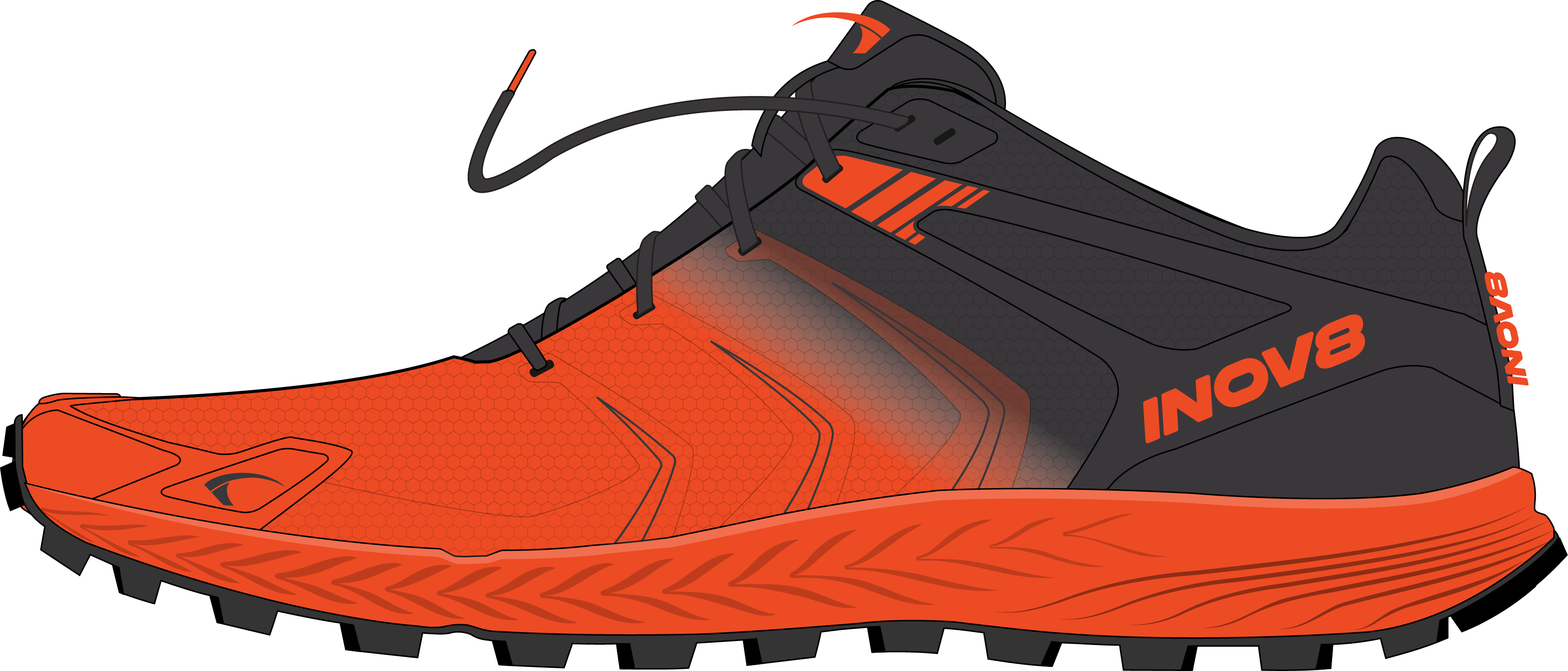 Image Inov8 Trailtalon Speed  Homme ORANGE/NOIR M8.5